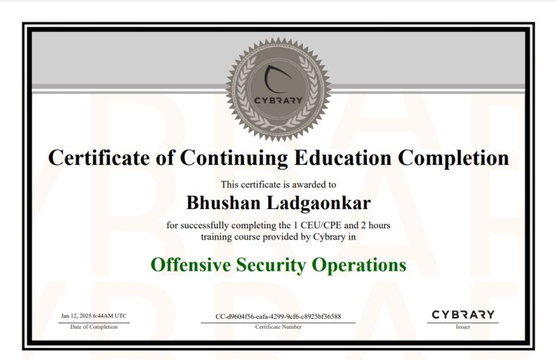 Offensive Security Ops